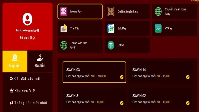 Mẹo nạp tiền tại nhà cái nhanh chóng